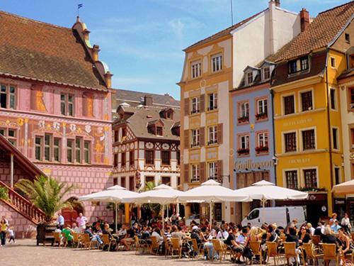 Appartement Entier Dans Un Ecrin De Verdure Thann Bagian luar foto